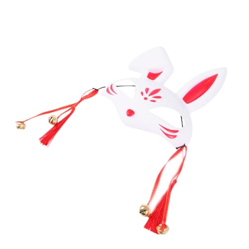 Abaodam 2 Stück Maskerademaske halloween costume halloween kleidung halloween-dekoration rabbit mask Halloween-Gesichtsmaske Kaninchen-Gesichtsmaske Party-Maske tierische Cosplay-Maske rot von Abaodam