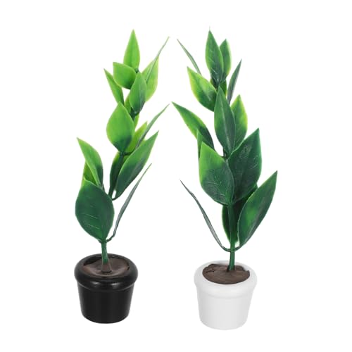 Abaodam 2 Stück Mikrolandschaftsdekor Simulierte Pflanzen Mini Blumentopf Aus Kunststoff Puppenhaus Miniaturszene Modell Garten Miniaturen Sukkulenten Modellierung Bonsai Abaodam 2 Stück Mikrolandschaftsdekor Simulierte Pflanzen Mini Blumentopf Aus Kunststoff Puppenhaus Miniaturszene Modell Garten Miniaturen Sukkulenten Modellierung Bonsai von Abaodam