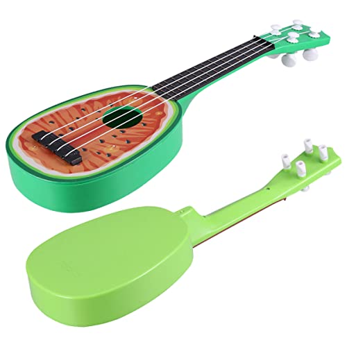 Abaodam 2-teiliges Ukulelen-gitarrenspielzeug Für Kinder Einzigartiges Frucht-ukulelen-Spielzeug Für Frühes Musiklernen Schickes Mini-ukulelen-spielzeugset von Abaodam