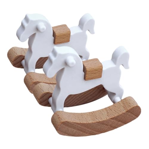 Abaodam 2 Stück Mini Holz Schaukelpferd Puppenhaus Zubehör Detailliertes Miniatur Möbel Rustikales für Kreative Spielwelten Hochwertige Handwerkskunst Abaodam 2 Stück Mini Holz Schaukelpferd Puppenhaus Zubehör Detailliertes Miniatur Möbel Rustikales für Kreative Spielwelten Hochwertige Handwerkskunst von Abaodam