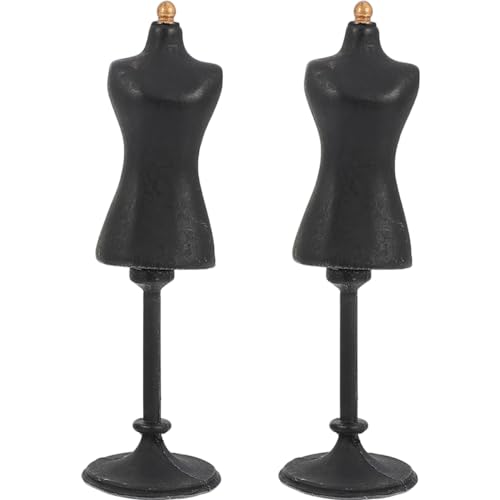 Abaodam 2 Stück Mini Mannequin Doll Puppenmode Ständer für Bekleidungsdisplay Robuste und Praktische Puppenhaus Zubehör für Kreative Designs und Präsentationen von Abaodam