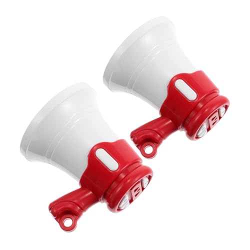 Abaodam 2 Stück Mini Megaphon Schlüsselanhänger Tragbarer Handlicher Lautsprecher mit Klarem Sound Leichtes Megafon für Outdoor Events Praktischer Voice verstärker von Abaodam