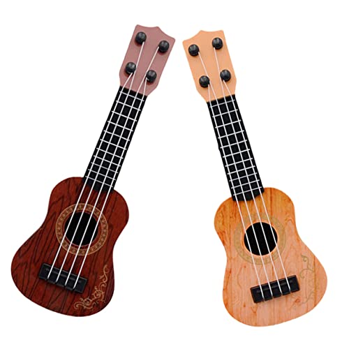 Abaodam 2 Stück Mini Musikspielzeug Musikinstrumente Aufblasbare Gitarre Musikinstrumente Kleinkind Ukulele Kindergitarre Kleinkind Musikinstrumente Kunststoff von Abaodam