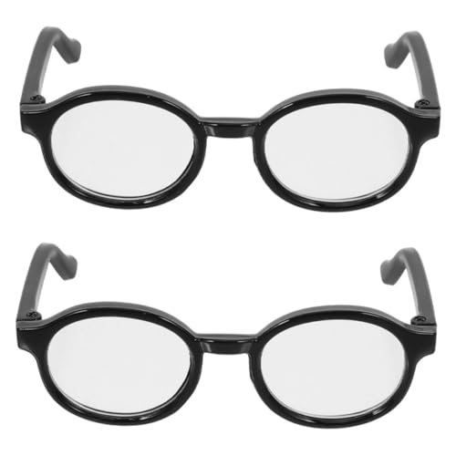 Abaodam 2 Stück Mini Puppenbrillen Schwarz Transparente Gläser Für Baumwollpuppen Kostümzubehör Leicht An Ausziehbar Trendige Mini Sonnenbrillen Für Puppendekor Abaodam 2 Stück Mini Puppenbrillen Schwarz Transparente Gläser Für Baumwollpuppen Kostümzubehör Leicht An Ausziehbar Trendige Mini Sonnenbrillen Für Puppendekor von Abaodam