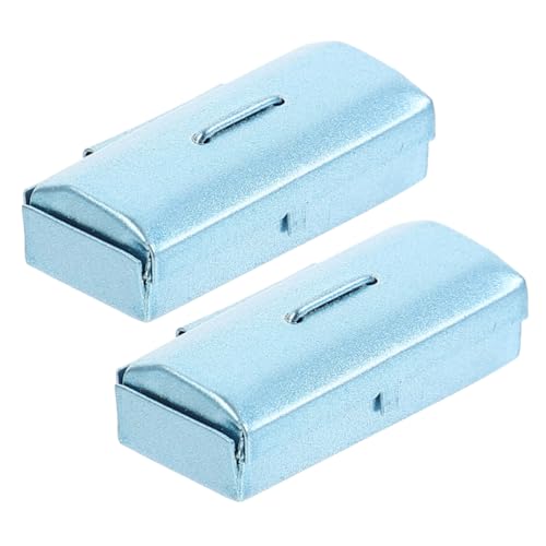 Abaodam 2 Stück Mini Werkzeugkasten für Puppenhaus Dekorative Miniatur Werkzeuge für DIY Szenen und Blau Abaodam 2 Stück Mini Werkzeugkasten für Puppenhaus Dekorative Miniatur Werkzeuge für DIY Szenen und Blau von Abaodam