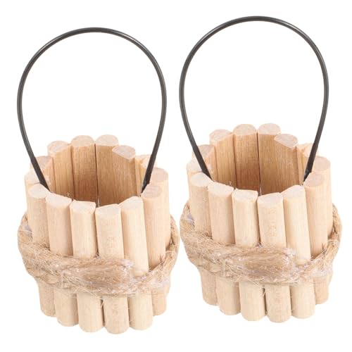 Abaodam 2 Stück Miniatur Holz Eimer Modell Simulierter Wasser Eimer Dekorativer Mini Holzbehälter für Puppenhaus Mikro Landschaftsdeko Langlebiges Material Vielseitig Einsetzbar Abaodam 2 Stück Miniatur Holz Eimer Modell Simulierter Wasser Eimer Dekorativer Mini Holzbehälter für Puppenhaus Mikro Landschaftsdeko Langlebiges Material Vielseitig Einsetzbar von Abaodam