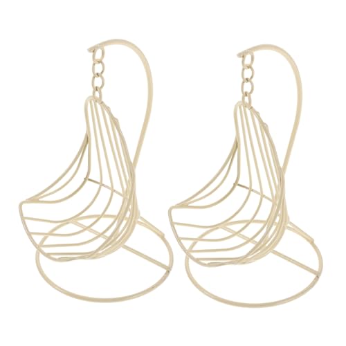 Abaodam 2 Stück Miniatur Puppenhaus Hängesessel Metall Schaukelstuhl Deko für Wohnzimmer Terrasse Fotorequisite mit Lebensechtem Design für Puppenhaus Garten und Bastelprojekte Abaodam 2 Stück Miniatur Puppenhaus Hängesessel Metall Schaukelstuhl Deko für Wohnzimmer Terrasse Fotorequisite mit Lebensechtem Design für Puppenhaus Garten und Bastelprojekte von Abaodam