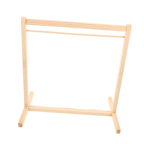 Abaodam 2 Stück Miniatur Puppenkleiderständer Holz Stabiles Puppenkleiderregal für Puppenkleiderhalter Dekorativer Doll Dress Holder für Puppen und Stofftierkleidung Platzsparend von Abaodam