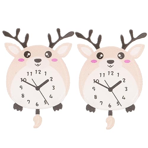 Abaodam 2 Stück Miniatur Uhr Simuliert Tragbar für Miniaturhäuser Robust und Leicht für Mini Haus Dekoration und Kreatives Basteln Abaodam 2 Stück Miniatur Uhr Simuliert Tragbar für Miniaturhäuser Robust und Leicht für Mini Haus Dekoration und Kreatives Basteln von Abaodam
