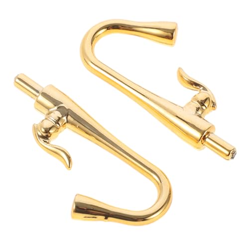 Abaodam 2 Stück Miniatur Wasserhahn Goldene Küchen und Badezimmer Zubehör für Puppenhäuser Dekorative Miniatur Wasserhähne für DIY Projekte und Kinderspielzeug Abaodam 2 Stück Miniatur Wasserhahn Goldene Küchen und Badezimmer Zubehör für Puppenhäuser Dekorative Miniatur Wasserhähne für DIY Projekte und Kinderspielzeug von Abaodam