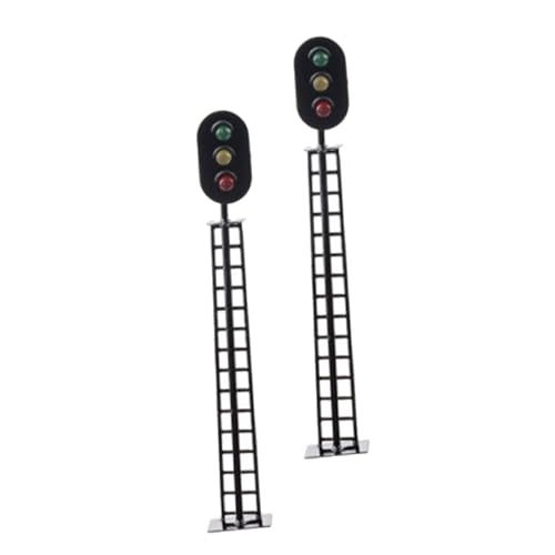 Abaodam 2 Stück Modellbahn-signalleuchten - Szenendekor Ampelhandwerk Für Eisenbahnmodell von Abaodam