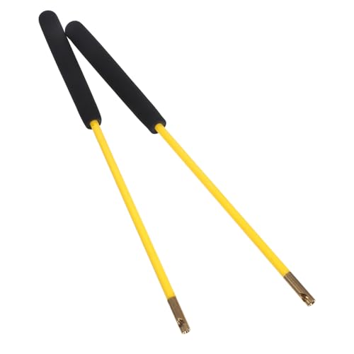 Abaodam 2 Stück Pack-rutsch-käfig-bambuspol Jonglierstab Jonglieren Ersatz Professional Stock Schütteln Jonglierstöcke Chinesische Diabolostäbe Diabolo-Stick Für Ältere Menschen Pu Gelb von Abaodam