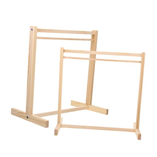 Abaodam 2 Stück Puppen Kleiderständer aus Holz Garderobe für Puppenkleidung Platzsparendes Transportables Möbelzubehör für Puppenhaus Dekorativer Kleiderbügelhalter Abaodam 2 Stück Puppen Kleiderständer aus Holz Garderobe für Puppenkleidung Platzsparendes Transportables Möbelzubehör für Puppenhaus Dekorativer Kleiderbügelhalter von Abaodam