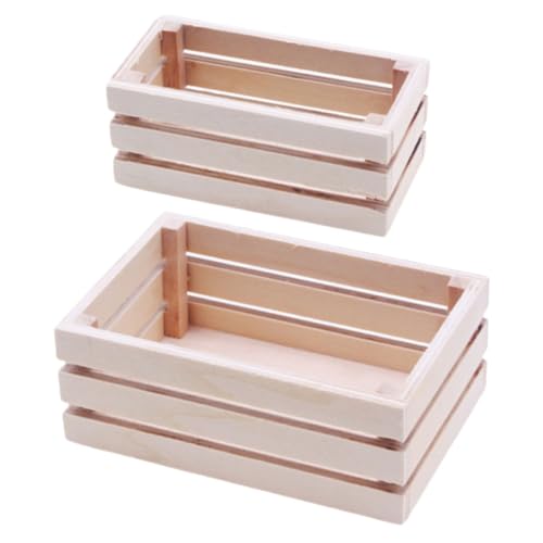 Abaodam 2 Stück Puppenhaus Aufbewahrungskorb Puppenhaus Mülleimer Körbe Miniatur Deckel Behälter Bausatz Korb Mülleimer Durchsichtig Mülleimer Würfel Kleines Kleines Winzige von Abaodam