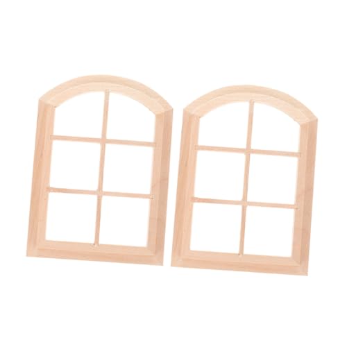 Abaodam 2 Stück Puppenhaus Fenster aus Holz Sechsfach Verglast Gewölbtes Miniaturfenster für Puppenhausmöbel Langlebig Dekorativ Passend für Wohnzimmer Schlafzimmer Vielseitiges Abaodam 2 Stück Puppenhaus Fenster aus Holz Sechsfach Verglast Gewölbtes Miniaturfenster für Puppenhausmöbel Langlebig Dekorativ Passend für Wohnzimmer Schlafzimmer Vielseitiges von Abaodam