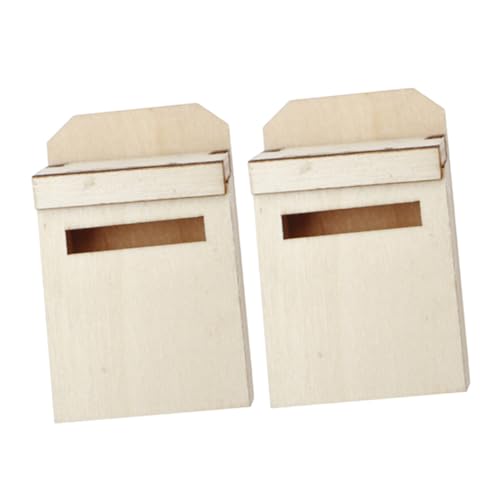 Abaodam 2stücke Miniatur Holz Briefkasten Modell Vintage Puppenhaus Zubehör Kreative Holzspielzeuge Für Mädchen Realistische Details Praktische Aufbewahrungslösung Für Kleine Abaodam 2stücke Miniatur Holz Briefkasten Modell Vintage Puppenhaus Zubehör Kreative Holzspielzeuge Für Mädchen Realistische Details Praktische Aufbewahrungslösung Für Kleine von Abaodam