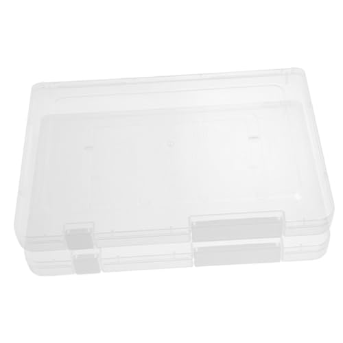 Abaodam 2 Stück Puzzle-aufbewahrungsbox Klare Speicherbehälter Vorratsbehälter Körbe Kleine Lagerbehälter Kleine Aufbewahrungsbehälter Für Bastelarbeiten Korb Bastelbedarfskoffer Pp von Abaodam