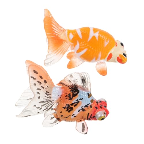 Abaodam 2 Stück Realistische Kunststoff Goldfisch Deko für Aquarium Fischbecken Simulierte Fische für Handliche Unterwasserfiguren zur Umweltbildung und Fantasievollem Spiel Abaodam 2 Stück Realistische Kunststoff Goldfisch Deko für Aquarium Fischbecken Simulierte Fische für Handliche Unterwasserfiguren zur Umweltbildung und Fantasievollem Spiel von Abaodam