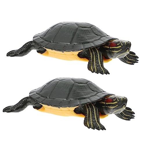 Abaodam 2 Stück Realistische Schildkröten Figuren Kunstvolle Deko für Garten und Strand Lernspielzeug für Dekorative Tiermodelle für Haus und Garten von Abaodam