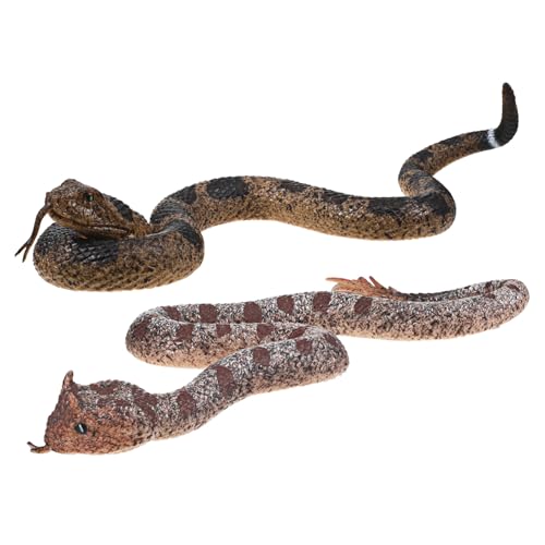 Abaodam 2 Stück Realistische Schlangenfiguren aus TPR Material Hautfreundlich und Langlebig als Streichspielzeug Halloween Dekoration Outdoor Abenteuer Requisite Abaodam 2 Stück Realistische Schlangenfiguren aus TPR Material Hautfreundlich und Langlebig als Streichspielzeug Halloween Dekoration Outdoor Abenteuer Requisite von Abaodam