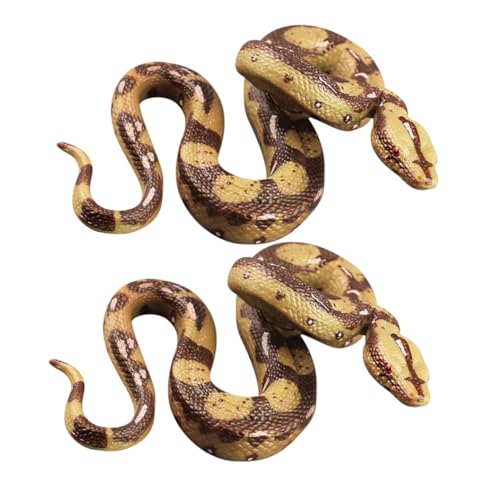 Abaodam 2 Stück Realistisches Fake Snake Figure PVC Kunststoff Schlangen für Detailgetreues Reptilienmodell für Spielerisches Lernen Wissenschaftliche Bildung Sicheres Tiermodell Abaodam 2 Stück Realistisches Fake Snake Figure PVC Kunststoff Schlangen für Detailgetreues Reptilienmodell für Spielerisches Lernen Wissenschaftliche Bildung Sicheres Tiermodell von Abaodam