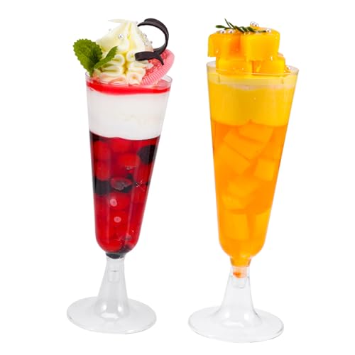 Abaodam 2 Stück Realistisches Teiliges Dessertmodell mit Täuschend Echten Früchte Eiscreme Attrappen Dekorativ und Leicht als Fotorequisit und Schaufensterdekoration von Abaodam