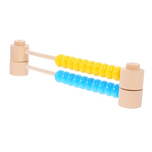 Abaodam 2 Stück Rechenrahmen Bunte Perlen Lernspielzeug Mathe Zählhilfe Frühe für Jungen und Mädchen mit Handfreundlicher Oberfläche und Koordinationsförderndem DIY Busy Board von Abaodam