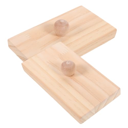 Abaodam 2 Stück Sandbrett Schlaginstrument Schleifgeräte Musikinstrumente Schleifblock Handschüttler Sandbälle Musikinstrument Sandblöcke Kleiner Sandtisch Spielsand Set Beige von Abaodam