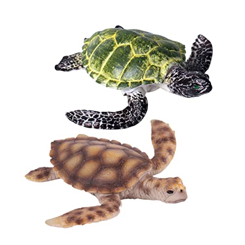 Abaodam 2 Stück Realistische Schildkrötenspielzeuge – Meerestiermodelle Figuren Für Kinder – Pädagogisch Dekorativ Abaodam 2 Stück Realistische Schildkrötenspielzeuge – Meerestiermodelle Figuren Für Kinder – Pädagogisch Dekorativ von Abaodam