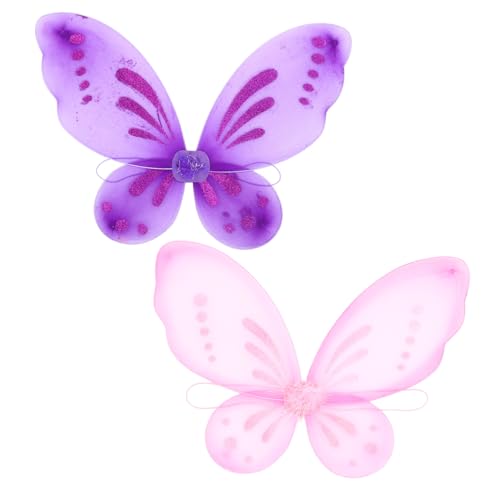 Abaodam 2 Stück Schmetterlingsflügel Für Kinderdrachen Schmetterlinge Schmetterlingsflügel Für Mädchen Schmetterlingskostüm Flügel Für Mädchen Schmetterlingsflügel Für Partys von Abaodam