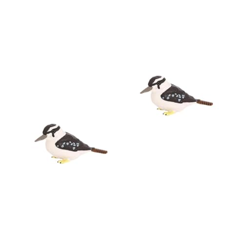 Abaodam 2 Stück Simulationsvogelmodell Kindervogelspielzeug Kinderspielzeug Nachahmungsvogelspielzeug Desktop Schmuck Simulationsvogelschmuck Pädagogisches Vogelmodellspielzeug von Abaodam