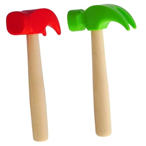 Abaodam 2 Stück Simulierter Klauenhammer Kinderspielzeug Hammerspielzeug Babyspielzeug Hammer Requisiten Hammer -Hammer- Kleiner Hammer Holz von Abaodam