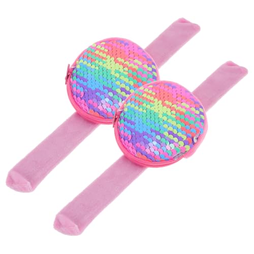 Abaodam 2 Stück Slap Armband mit Reißverschluss Münzbeutel Niedliches Party Slap Wristband für Mädchen und Jungen Einfache Handhabung als Mitgebsel für Kindergeburtstag Abaodam 2 Stück Slap Armband mit Reißverschluss Münzbeutel Niedliches Party Slap Wristband für Mädchen und Jungen Einfache Handhabung als Mitgebsel für Kindergeburtstag von Abaodam