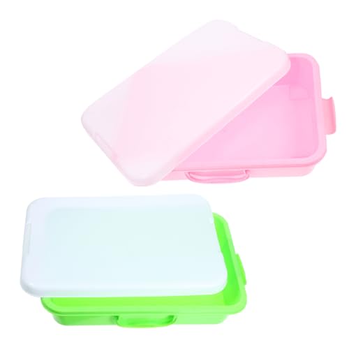 Abaodam 2 Stück Stapelbare Sensory Bins für Aufbewahrungslösung für Sandspielzeug und Bastelbedarf für Drinnen und Draußen Abaodam 2 Stück Stapelbare Sensory Bins für Aufbewahrungslösung für Sandspielzeug und Bastelbedarf für Drinnen und Draußen von Abaodam