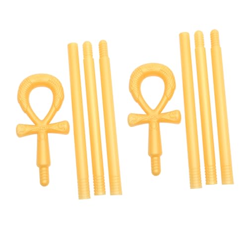 Abaodam 2 Stück Teiliges Ägyptisches mit Doppelschlangenmotiv Halloween Cosplay Gehstock Komfortabler Griff Königliches Design Vielseitiges Kostüm Accessoire für Mottopartys Abaodam 2 Stück Teiliges Ägyptisches mit Doppelschlangenmotiv Halloween Cosplay Gehstock Komfortabler Griff Königliches Design Vielseitiges Kostüm Accessoire für Mottopartys von Abaodam