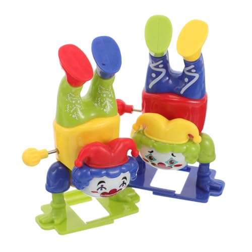 Abaodam 2 Stück Teiliges Aufziehclown Bunte Farben Witzige Wind Up Mechanismus Lustiges Kinderspielzeug Ab Jahren als Halloween Party Favor und Abaodam 2 Stück Teiliges Aufziehclown Bunte Farben Witzige Wind Up Mechanismus Lustiges Kinderspielzeug Ab Jahren als Halloween Party Favor und von Abaodam