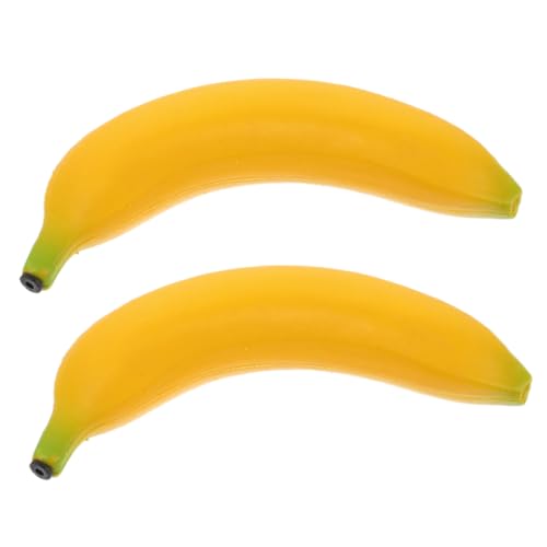 Abaodam 2 Stück Teiliges Banane Maracas Kunststoff Musikinstrumente Handheld Egg Shaker für Vorschule Familienfreundliches Orff Obst Shaker Fördert Soziale Fähigkeiten und Teamwork von Abaodam