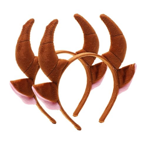 Abaodam 2 Stück Teiliges Cartoon Cosplay Stirnband mit Großen Braunen Stierhörnern Bequemes Animal Hair Hoop für Party Theater und Kostüm Modisches Horn Haarreif Zubehör für Fasching und Abaodam 2 Stück Teiliges Cartoon Cosplay Stirnband mit Großen Braunen Stierhörnern Bequemes Animal Hair Hoop für Party Theater und Kostüm Modisches Horn Haarreif Zubehör für Fasching und von Abaodam