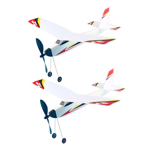 Abaodam 2 Stück Teiliges Gummiband Gesteuertes Flugzeug für Segelflugzeug aus Schaumstoff Edukatives Flugspielzeug mit Zufälligem Muster Fördert Hand Auge Koordination und Abaodam 2 Stück Teiliges Gummiband Gesteuertes Flugzeug für Segelflugzeug aus Schaumstoff Edukatives Flugspielzeug mit Zufälligem Muster Fördert Hand Auge Koordination und von Abaodam