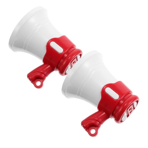 Abaodam 2 Stück Teiliges Megaphon Schlüsselanhänger Tragbares Mini Horn mit Klarem Lautem Klang für DIY Geschenke Partys Lehrer und Rucksackanhänger Geburtstags Teamgeschenke von Abaodam