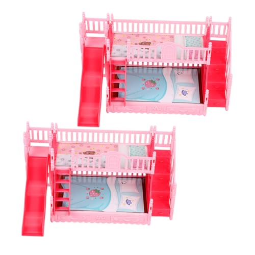 Abaodam 2 Stück Teiliges Miniatur Puppenhausbett für Puppen Doppelstockbett mit Leiter Miniatur Schlafzimmermöbel für Spielzimmer Zubehör Fördert Kreativität und Rollenspiel Abaodam 2 Stück Teiliges Miniatur Puppenhausbett für Puppen Doppelstockbett mit Leiter Miniatur Schlafzimmermöbel für Spielzimmer Zubehör Fördert Kreativität und Rollenspiel von Abaodam