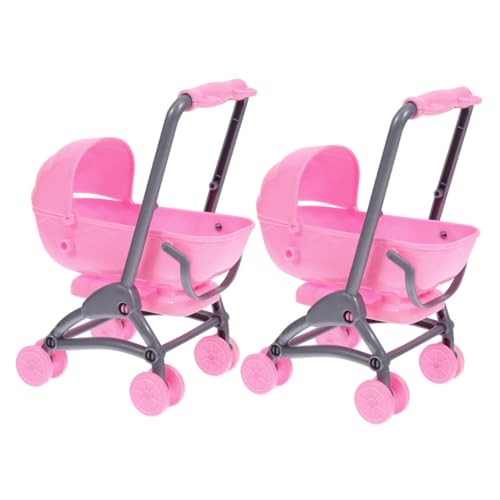 Abaodam 2 Stück Teiliges Puppenwagen für Rollenspiel für Mädchen Mini Kinderwagen für Jahre Alte Puppen Realistische Puppenhaus Zubehörteile Freie Kunststoffkonstruktion Abaodam 2 Stück Teiliges Puppenwagen für Rollenspiel für Mädchen Mini Kinderwagen für Jahre Alte Puppen Realistische Puppenhaus Zubehörteile Freie Kunststoffkonstruktion von Abaodam