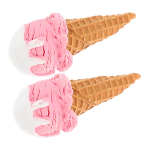 Abaodam 2 Stück Teiliges Realistische Eiswaffel Deko Modelle Authentische Kunstwerke für Partydekoration Fotografie und Ladenausstellungen von Abaodam