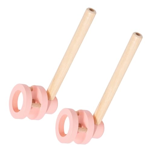 Abaodam 2 Stück Teiliges Schwebendes Holzspielzeug für Blasball mit Sicherem Glattem Design Farbenfrohes Partyspielzeug zur Atmung und Koordinationsförderung für Ab Jahren von Abaodam