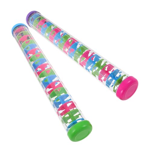 Abaodam 2 Stück Teiliges Spiralförmiger Regenklangspielzeug für Kleinkinder Langlebiges Kunststoff-Musikinstrument Pädagogisches Percussion-Instrument für Junge Mädchen Frühkindliche Abaodam 2 Stück Teiliges Spiralförmiger Regenklangspielzeug für Kleinkinder Langlebiges Kunststoff-Musikinstrument Pädagogisches Percussion-Instrument für Junge Mädchen Frühkindliche von Abaodam