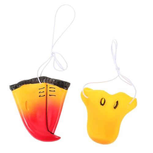 Abaodam 2 Stück Tiernasen Cosplay Requisiten Entennase Papageinase für Halloween Kostüme Leichte und Langlebige Masken für Faschingspartys und Tier Themenfeiern von Abaodam