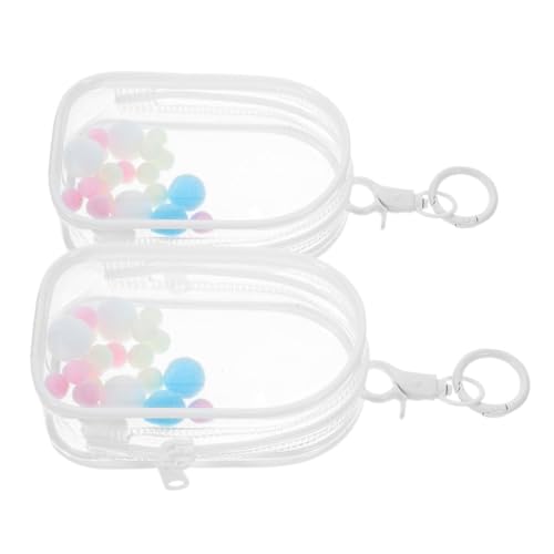 Abaodam 2 Stück Transparente Aufbewahrungstasche Klarsichtvitrine Für Figuren Kollektor-Aufbewahrungstasche Schmuck-blindetui Durchsichtige Schlüsselanhängertasche Schlüsselbeutel PVC Abaodam 2 Stück Transparente Aufbewahrungstasche Klarsichtvitrine Für Figuren Kollektor-Aufbewahrungstasche Schmuck-blindetui Durchsichtige Schlüsselanhängertasche Schlüsselbeutel PVC von Abaodam