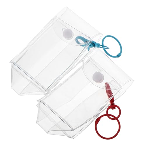 Abaodam 2 Stück Transparente Puppentasche, Durchsichtige Figuren-displaytasche Für Figuren, Figuren-aufbewahrungskoffer Mit Schlüsselanhänger, Tragbare Puppen-Tragetasche von Abaodam