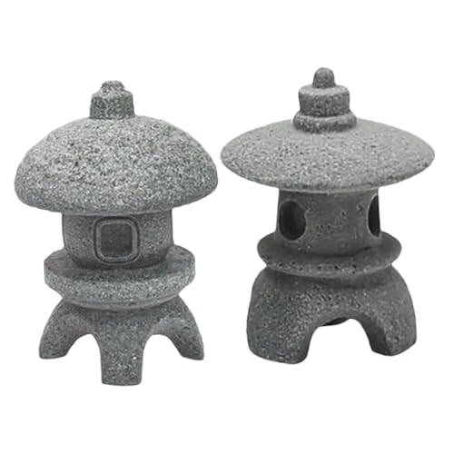 Abaodam Japanisches -Set 2-teilig Zen-gartenstatuen Steinornamente Für Die Landschaft Realistische Sandsteindekoration Abaodam Japanisches -Set 2-teilig Zen-gartenstatuen Steinornamente Für Die Landschaft Realistische Sandsteindekoration von Abaodam