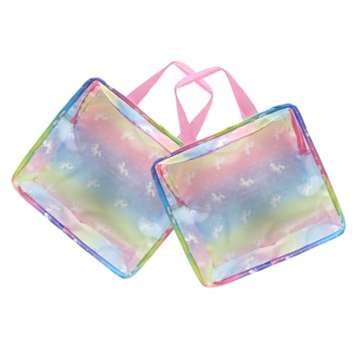 Abaodam 2 Stück Unicorn Handtasche für Puppen Tragetasche für Puppenzubehör Aufbewahrung für Puppenflaschen Spiegel und Langlebig und Kinderfreundlich Abaodam 2 Stück Unicorn Handtasche für Puppen Tragetasche für Puppenzubehör Aufbewahrung für Puppenflaschen Spiegel und Langlebig und Kinderfreundlich von Abaodam